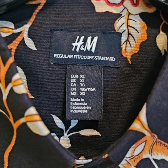 H&M Men's Long Sleeve Floral Shirt - XL - Picture 2 of 4